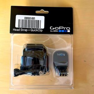 GoPro head strap and quick clip